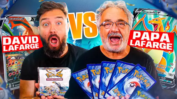 PAPA LAFARGE VS DAVID LAFARGE BATTLE OUVERTURE DE BOOSTERS POKEMON ! Partie 1