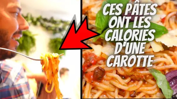 Les PÂTES les MOINS CALORIQUES du MONDE VS les VRAIES PASTAS de la MAMA ! - VLOG #1070