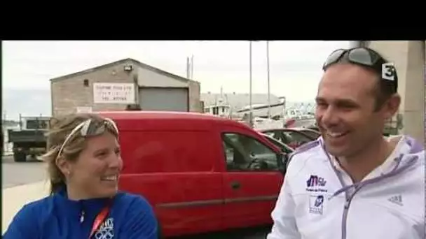 JO 2012 : la voile féminine à l&#039;entraînement (France 3 Bretagne)