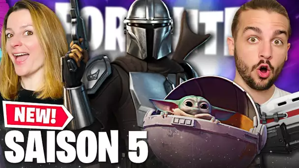 SAISON 5 FORTNITE : ON ACHÈTE LE PASSE DE COMBAT DE LA SAISON 5 ET ON DEBLOQUE LE MANDALORIAN !