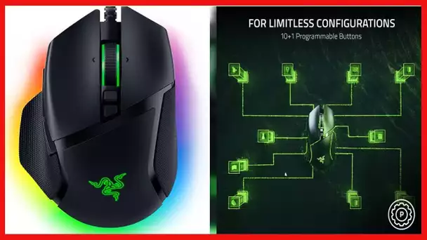 Razer Basilisk V3 Customizable Ergonomic Gaming Mouse: Fastest Gaming Mouse Switch - Chroma RGB