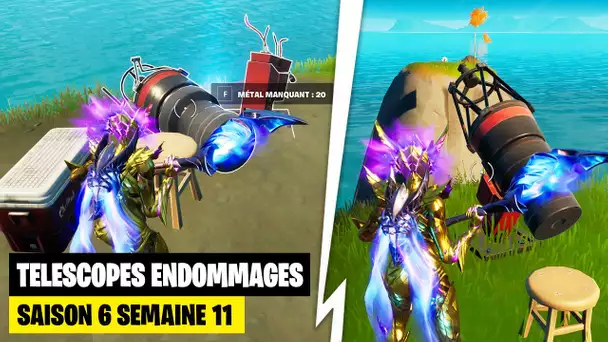 "REPARER DES TELESCOPES ENDOMMAGES" SUR FORTNITE ! (FORTNITE DEFIS SAISON 6)