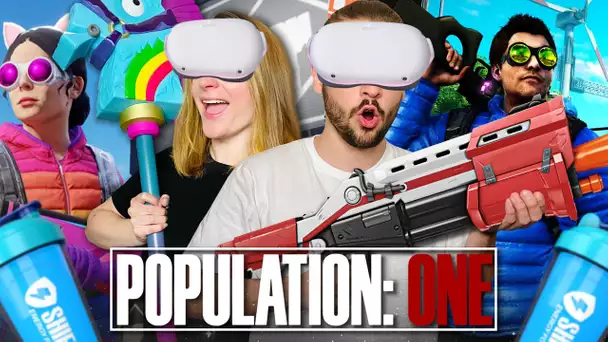 ON TENTE NOTRE PREMIER TOP 1 EN DUO ! POPULATION ONE OCULUS META QUEST 2