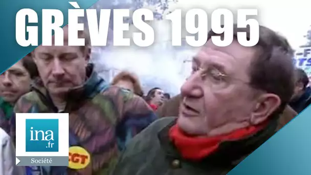 Grèves 1995: Manifestation contre le plan de réforme de la sécurité sociale | Archive INA