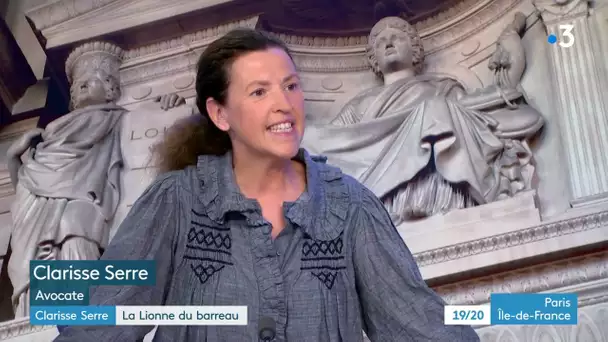 Clarisse Serre , avocate "la Lionne du Barreau"  19/20 France 3 Paris Ile-de-France
