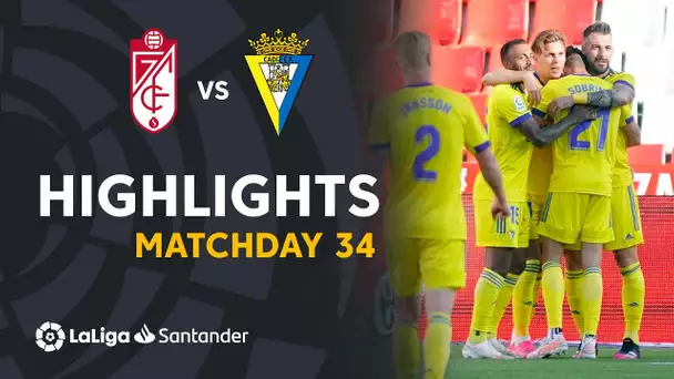 Highlights Granada CF vs Cádiz CF (0-1)