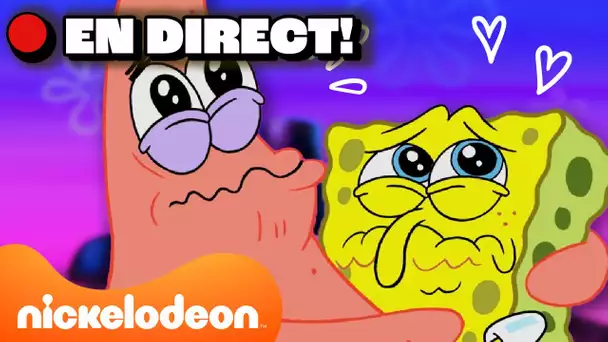 🔴EN DIRECT: Bob l'Éponge + Patrick l'Étoile de mer, le marathon des meilleurs amis | Nickelodeon