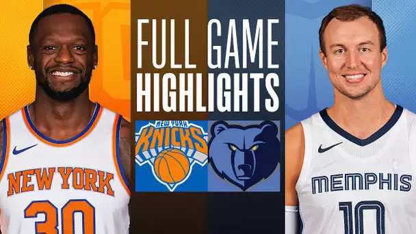 KNICKS at GRIZZLIES | FULL GAME HIGHLIGHTS | January 13, 2024