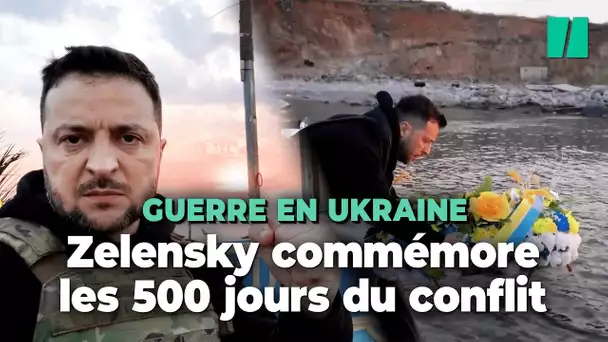 Guerre en Ukraine : Volodymyr Zelensky commémore les 500 jours du conflit sur l’île des Serpents