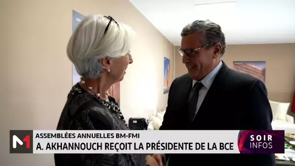 Assemblées BM-FMI : Akhannouch reçoit la présidente de la BCE