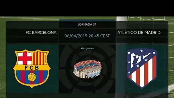 Calentamiento FC Barcelona vs Atlético de Madrid