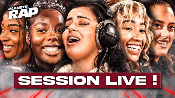 SESSION LIVE 100% FÉMININE avec Marwa Loud, Minissia, Meesyz, Cristina & Saby ! #PlanèteRap