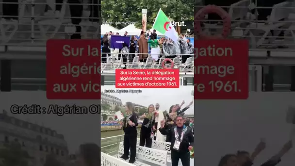 Sur la Seine, la délégation algérienne rend hommage aux victimes d'octobre 1961