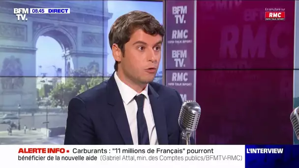 Attal : "On veut que les Français dépensent moins et gagnent plus"
