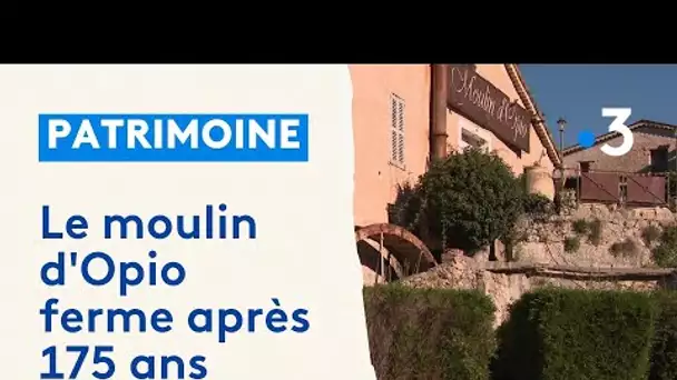 Le moulin d'Opio ferme ses portes après 175 ans d'existence