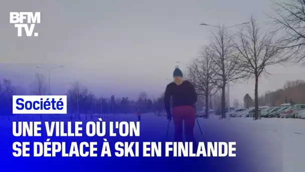 À Lahti en Finlande, on peut se déplacer en ski en ville