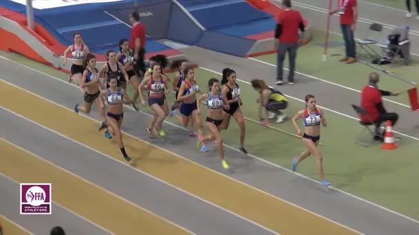 Aubière 2018 : Finale 1500 m Espoirs F (Mathilde Senechal en 4&#039;27&#039;&#039;49)