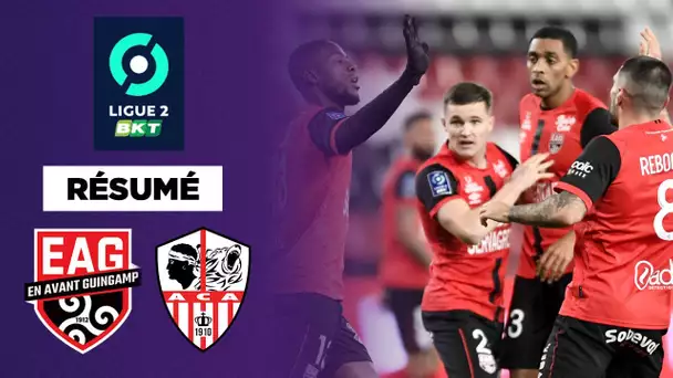 Résumé : Guingamp stoppe la belle série d’Ajaccio à l’extérieur !