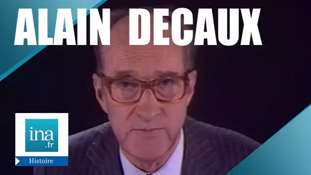 "Brasillach, la mort en face" raconté par Alain Decaux | Archive INA