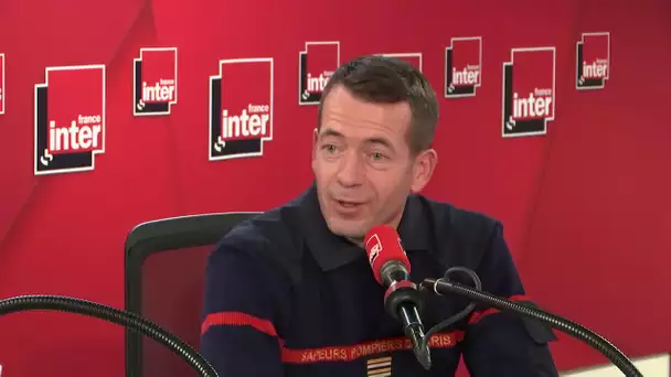 Le lieutenant-colonel Gabriel Plus, des sapeurs-pompiers de Paris, invité du 13h de France Inter