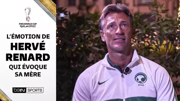 Hervé Renard au bord des larmes au moment de parler de sa mère