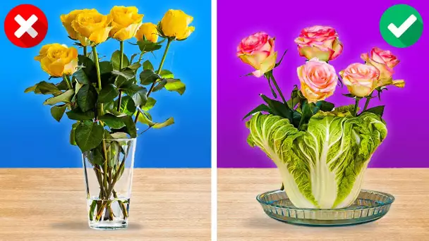 Des FLEURS Fraîches pendant des SEMAINES grâce à ces ASTUCES GÉNIALES !