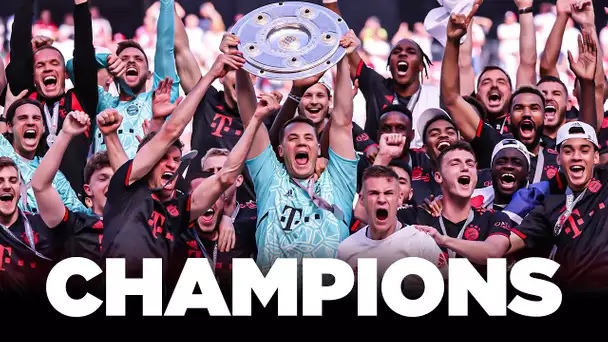 Le Bayern soulève le TROPHÉE de Champion d'Allemagne