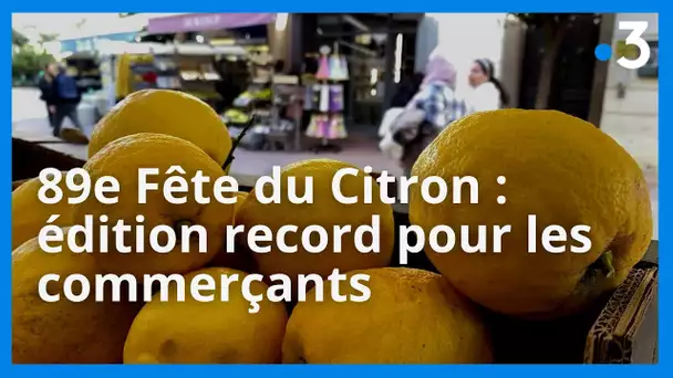 Pour les commerçants de Menton, une 89e édition record de la Fête du citron