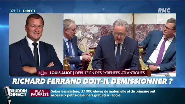 Richard Ferrand mis en examen: "Il devrait démissionner", juge le député RN Louis Aliot