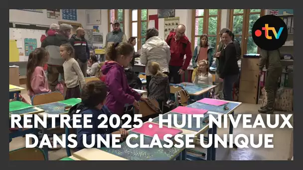 Une rentrée toujours spéciale dans la classe unique de l'école de La Faurie (05)