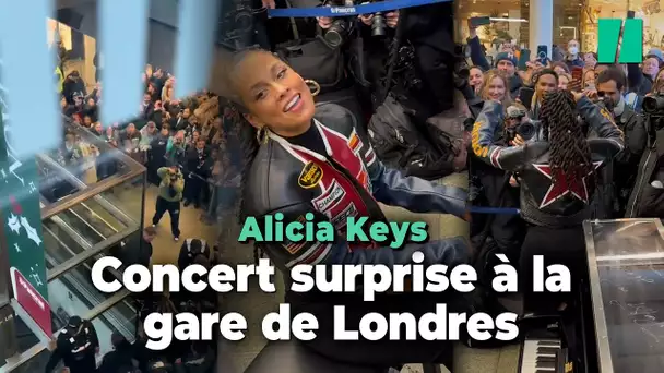 Alicia Keys a surpris des voyageurs à Londres avec un concert surprise