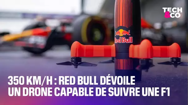 350 km/h: Red Bull dévoile un drone impressionnant capable de suivre une F1