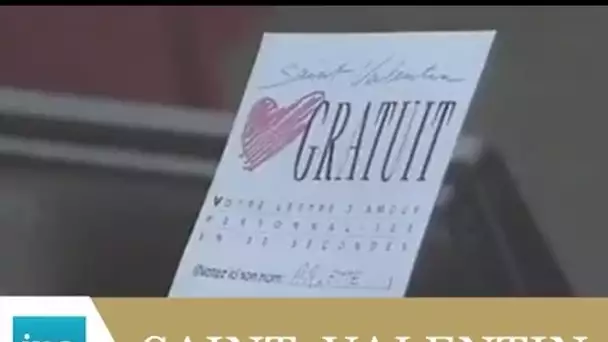 La borne d'amour de la Saint Valentin à la Gare Saint-Lazare - Archive INA