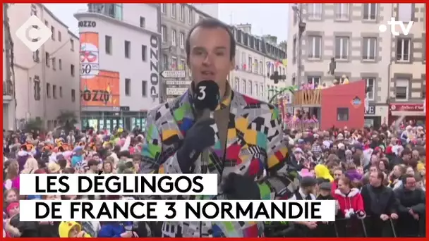 Dispositif rigolus pour la couverture du carnaval de Normandie...  - L’ABC - C à Vous - 20/02/2024