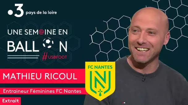 Mathieu Ricoul, entraineur des féminines du FC Nantes, veut rester à la tête du championnat