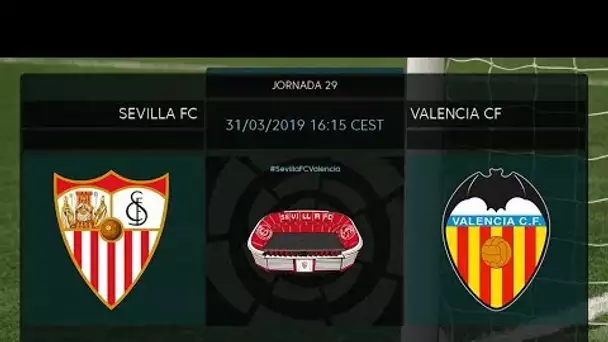 Calentamiento Sevilla FC vs Valencia CF