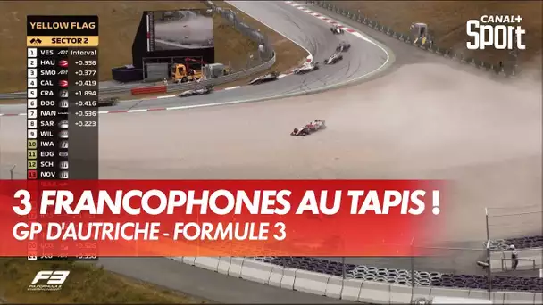 Le gros accrochage entre Victor Martins, Clément Novalak et Arthur Leclerc ! - GP d'Autriche F3
