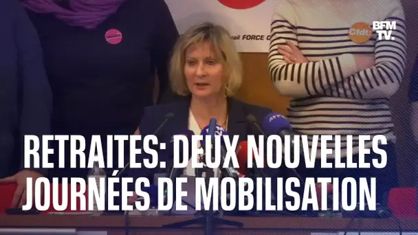 Retraites: l'intersyndicale annonce deux nouvelles journées de mobilisation