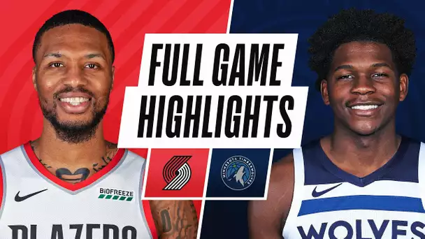 TRAIL BLAZERS at TIMBERWOLVES | FULL GAME HIGHLIGHTS | March 14, 2021