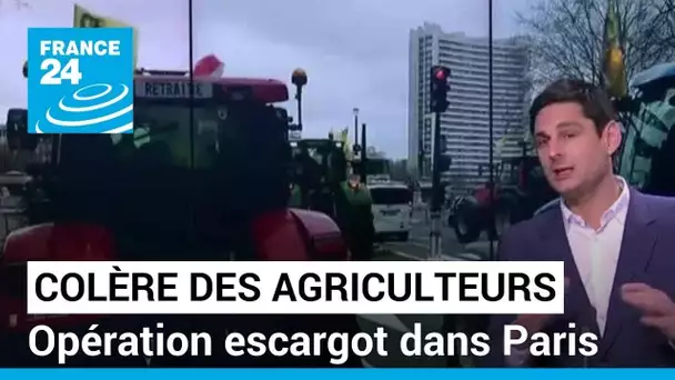 Opération escargot des agriculteurs : un convoi de tracteurs est entré dans Paris • FRANCE 24