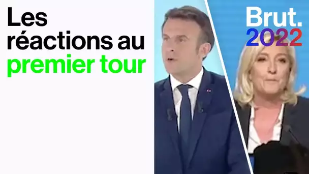 Premier tour : les réactions des candidats et des militants en images