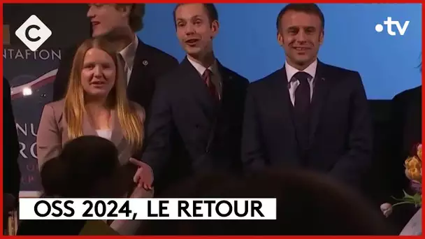 Emmanuel Macron a poussé la chansonnette… Pour les agriculteurs !  - L’ABC - C à Vous - 31/01/2024