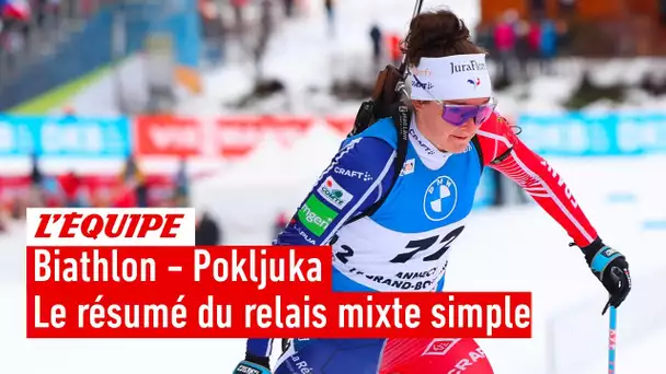 Biathlon 2023 - Les Bleus deuxièmes du relais mixte simple à Pokljuka, la Norvège intouchable