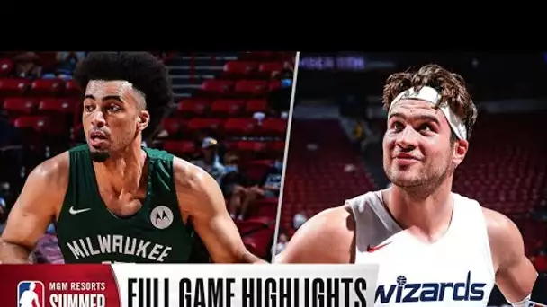 BUCKS at WIZARDS | NBA SUMMER LEAGUE | FULL GAME HIGHLIGHTS