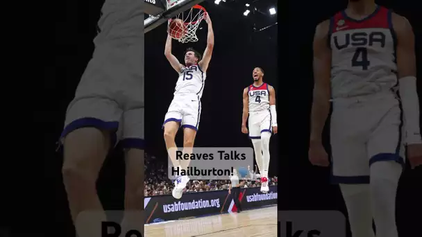 “That’s ELITE” - Austin Reaves & Tyrese Haliburton talk Reaves’ dunk vs Germany! 🔥 | #Shorts