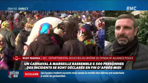 Carnaval à Marseille: "C'est un peu faux de dire que ça nous a échappé", selon un policier