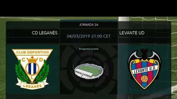 Calentamiento CD Leganés vs Levante UD