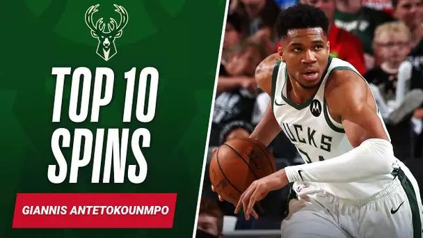 Top 10 Giannis Patented SPINS & FINISHES 🔝🔟