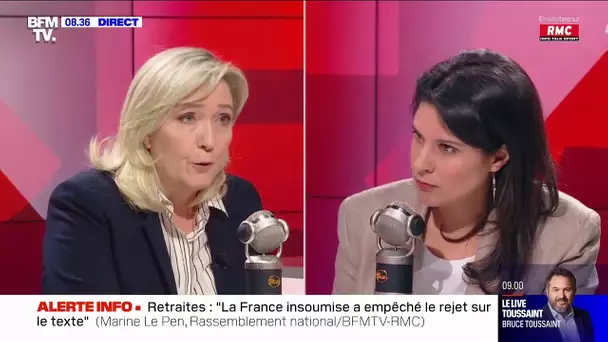 Le Pen : "LFI a empêché le rejet du texte, il a fait n'importe quoi !"