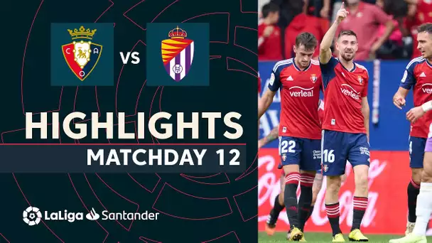 Resumen de CA Osasuna vs Real Valladolid (2-0)